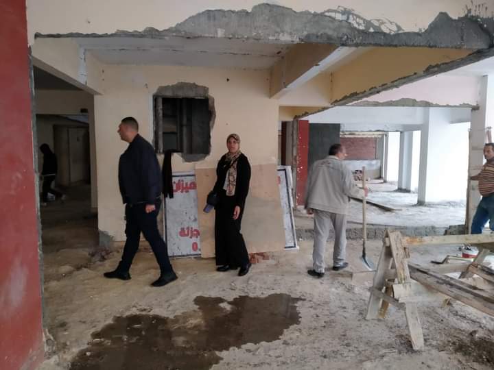 انهيار أجزاء من عقار في الإسكندرية