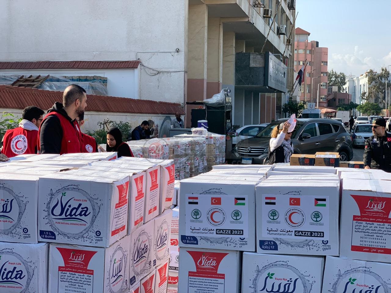 قوافل مساعدات غزة 