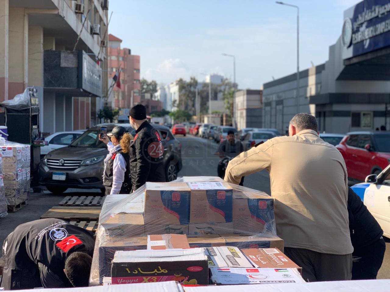 قوافل مساعدات غزة 