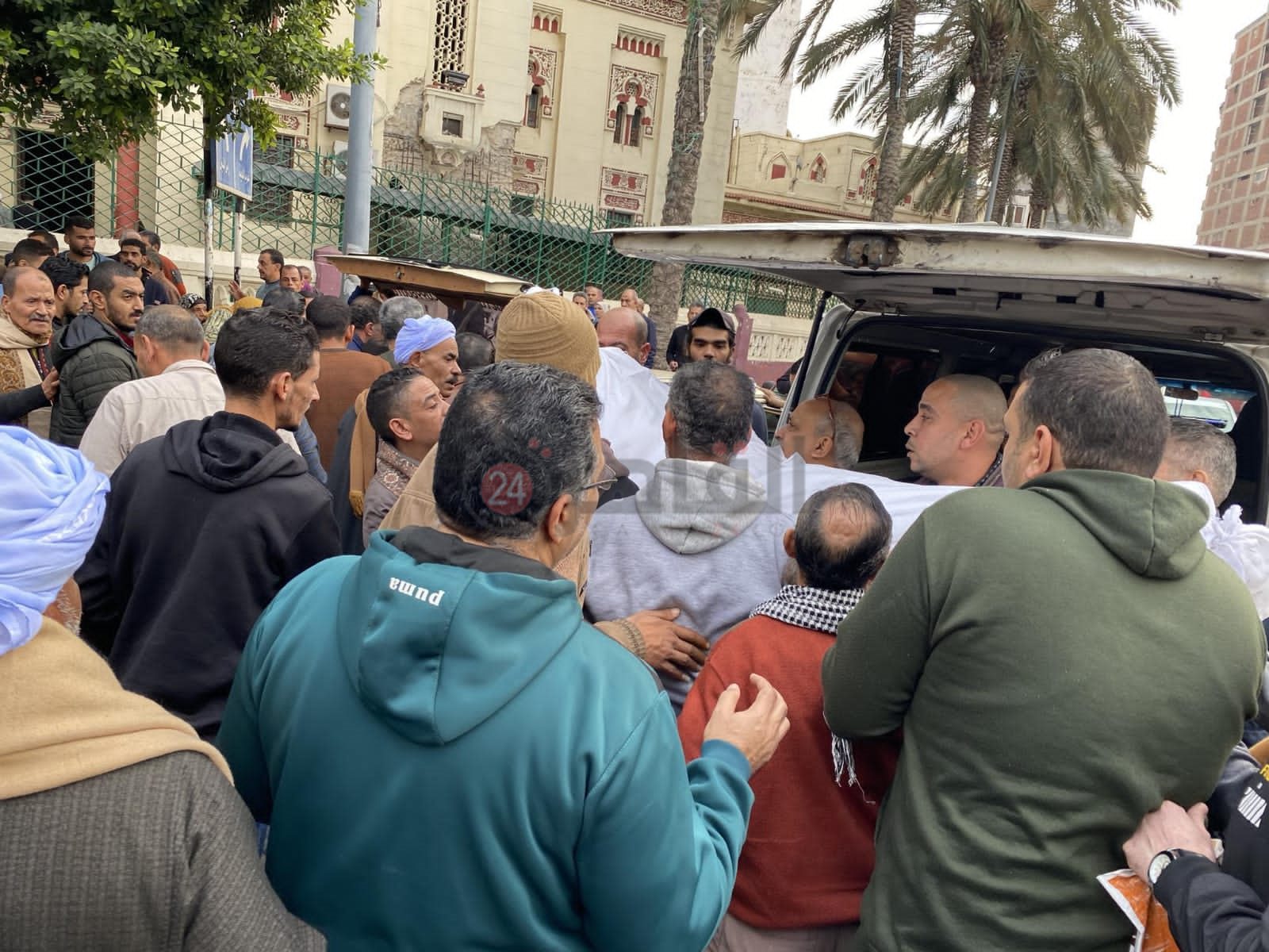 تشييع جثامين ضحايا حريق سوق الميدان 