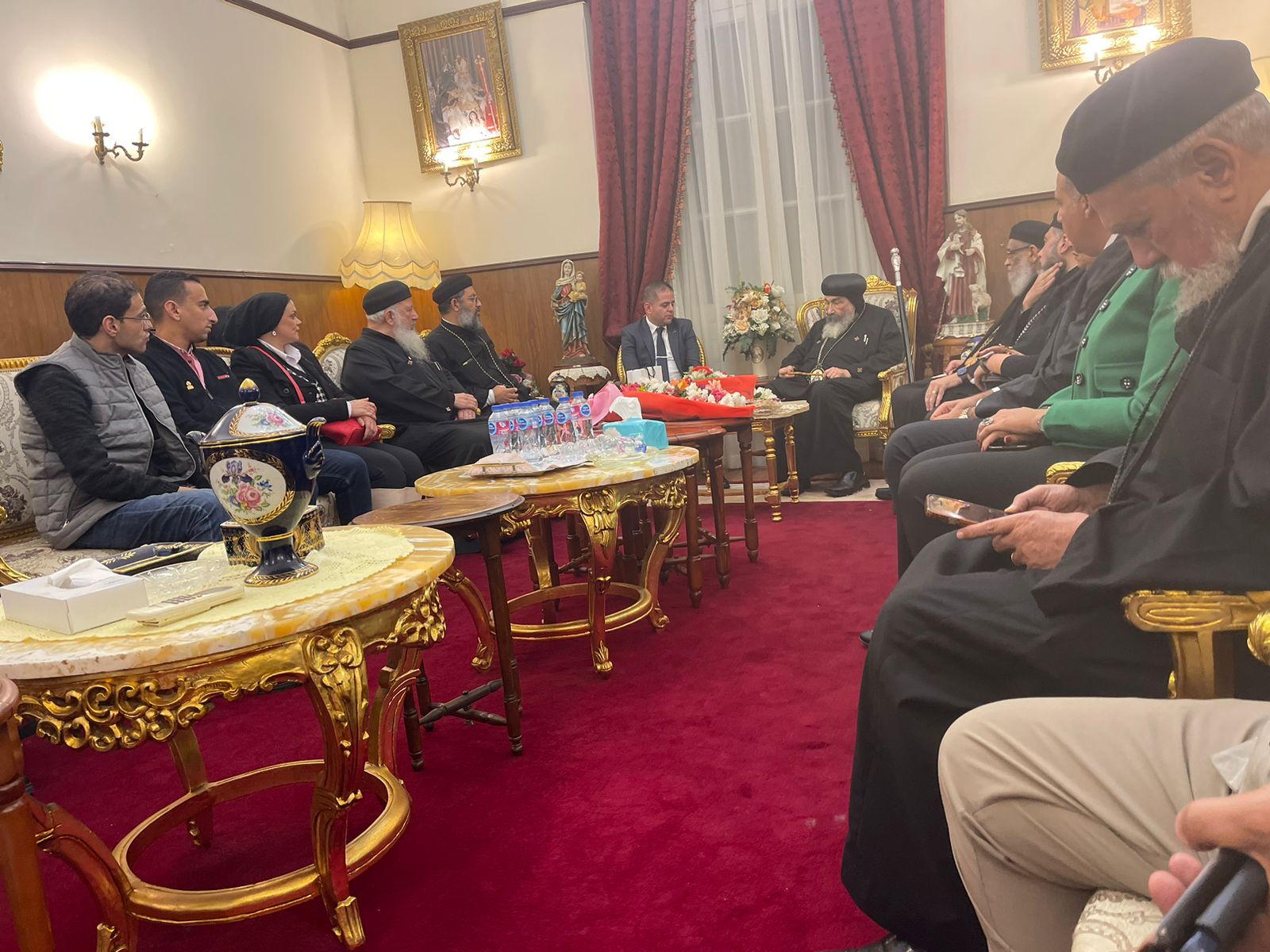 التحالف الوطني يلتقي الأنبا تادرس للتهنئة بعيد الميلاد