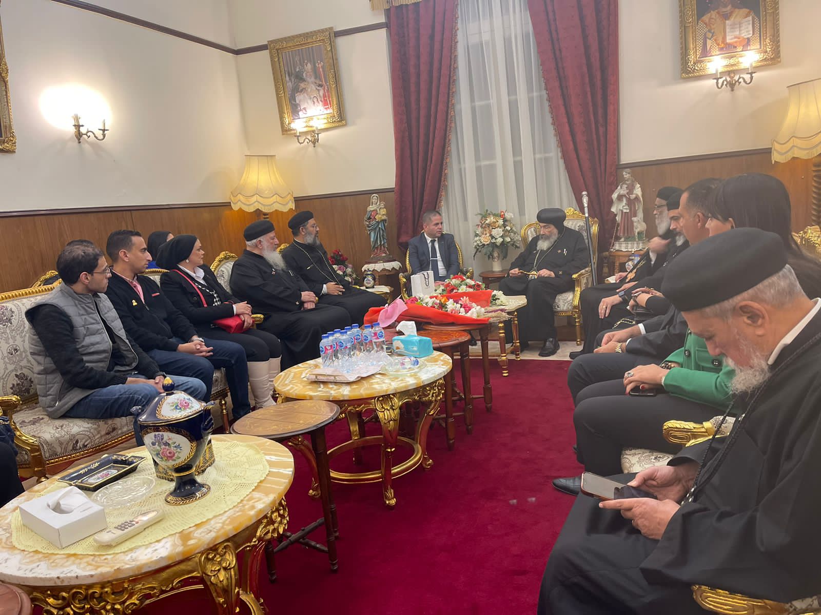 التحالف الوطني يلتقي الأنبا تادرس للتهنئة بعيد الميلاد