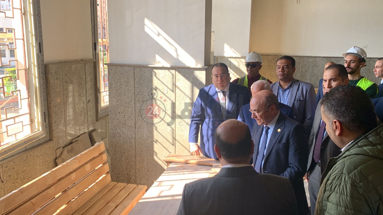 وزير العدل يتفقد أعمال إنشاء محكمة مميكنة ومتطورة ببورفؤاد