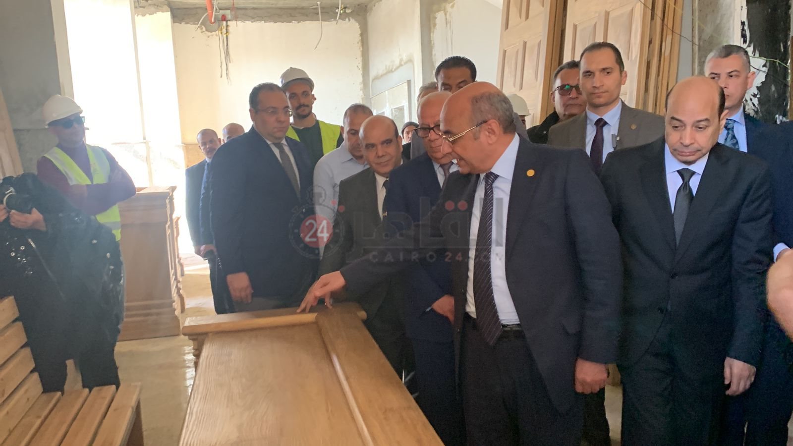 وزير العدل يتفقد أعمال إنشاء محكمة مميكنة ومتطورة ببورفؤاد