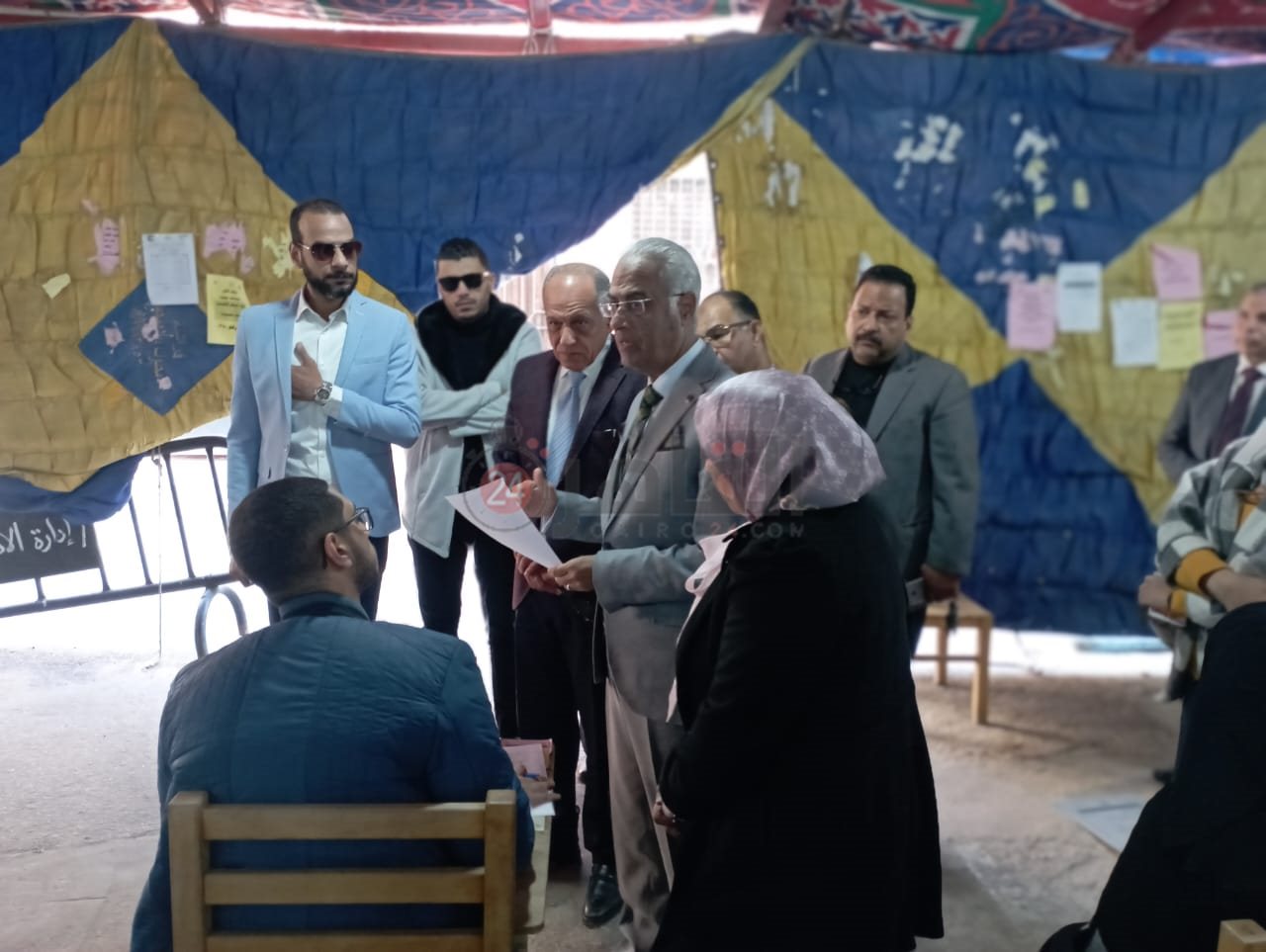 رئيس جامعة بورسعيد يتفقد أعمال الامتحانات