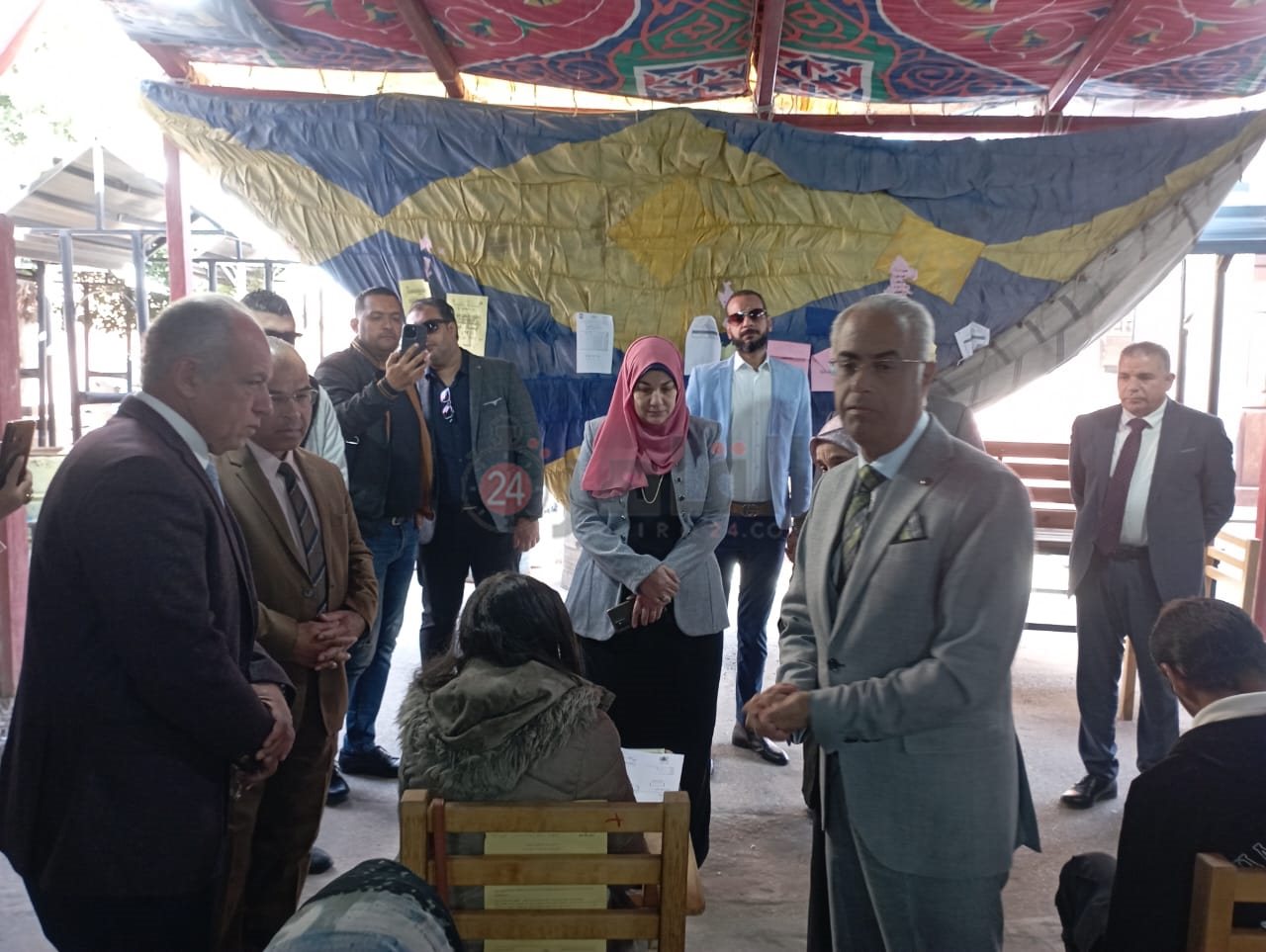 رئيس جامعة بورسعيد يتفقد أعمال الامتحانات