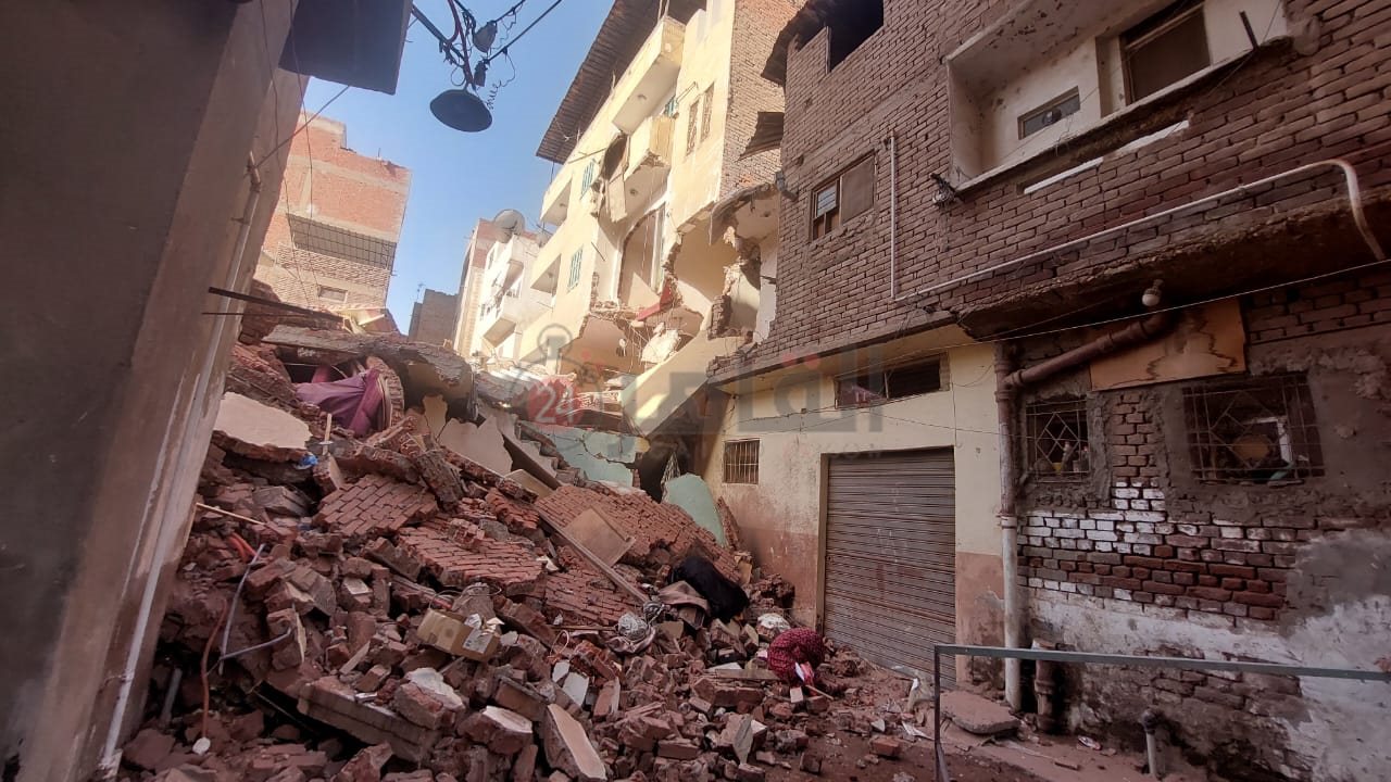 انهيار عقار في الدقهلية