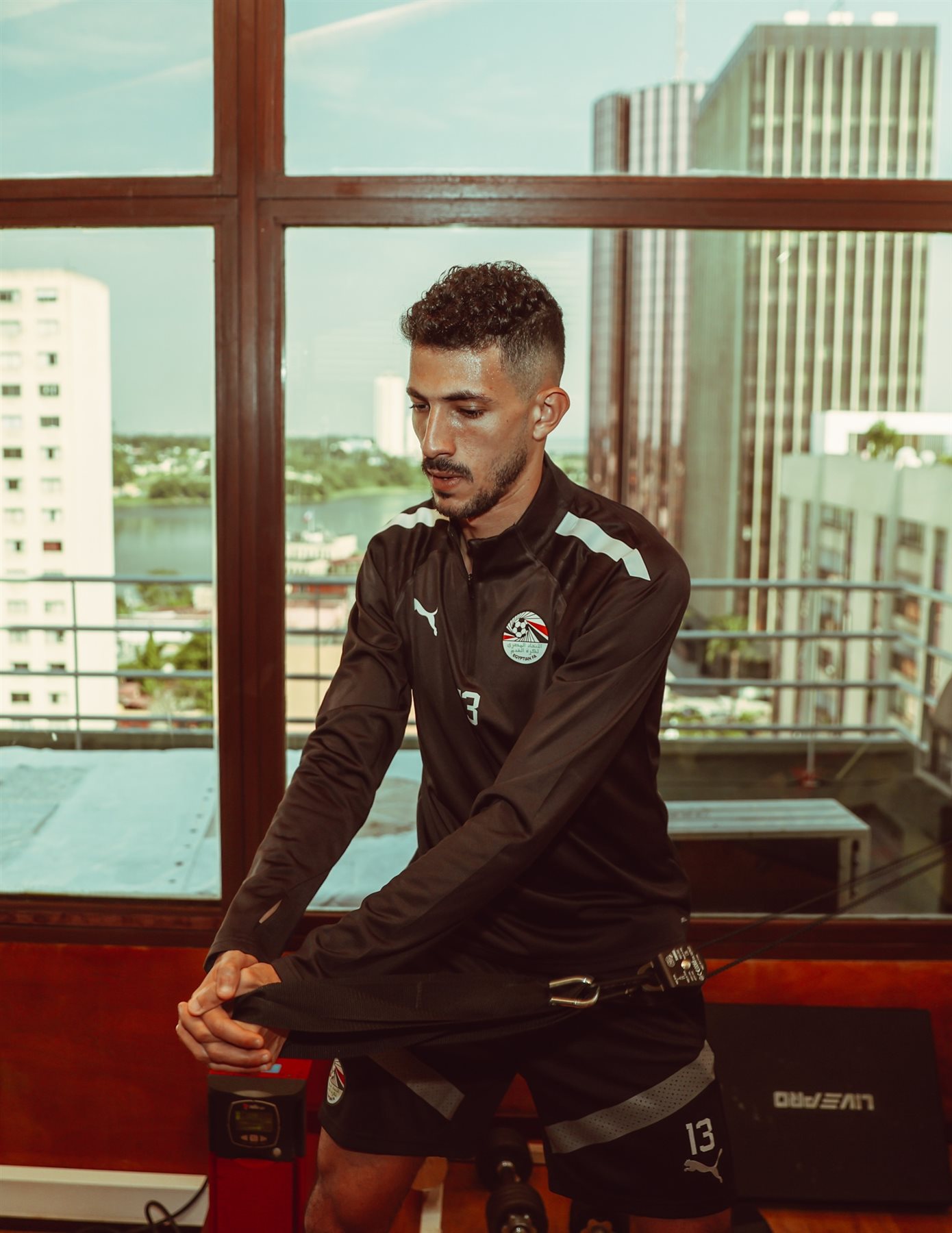 مران لاعبي منتخب مصر في الجيم (5)