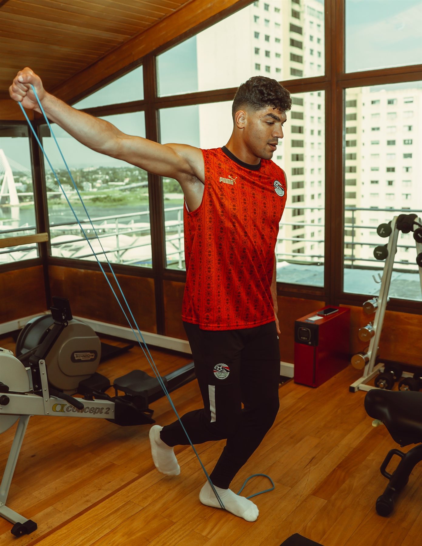 مران لاعبي منتخب مصر في الجيم (1)