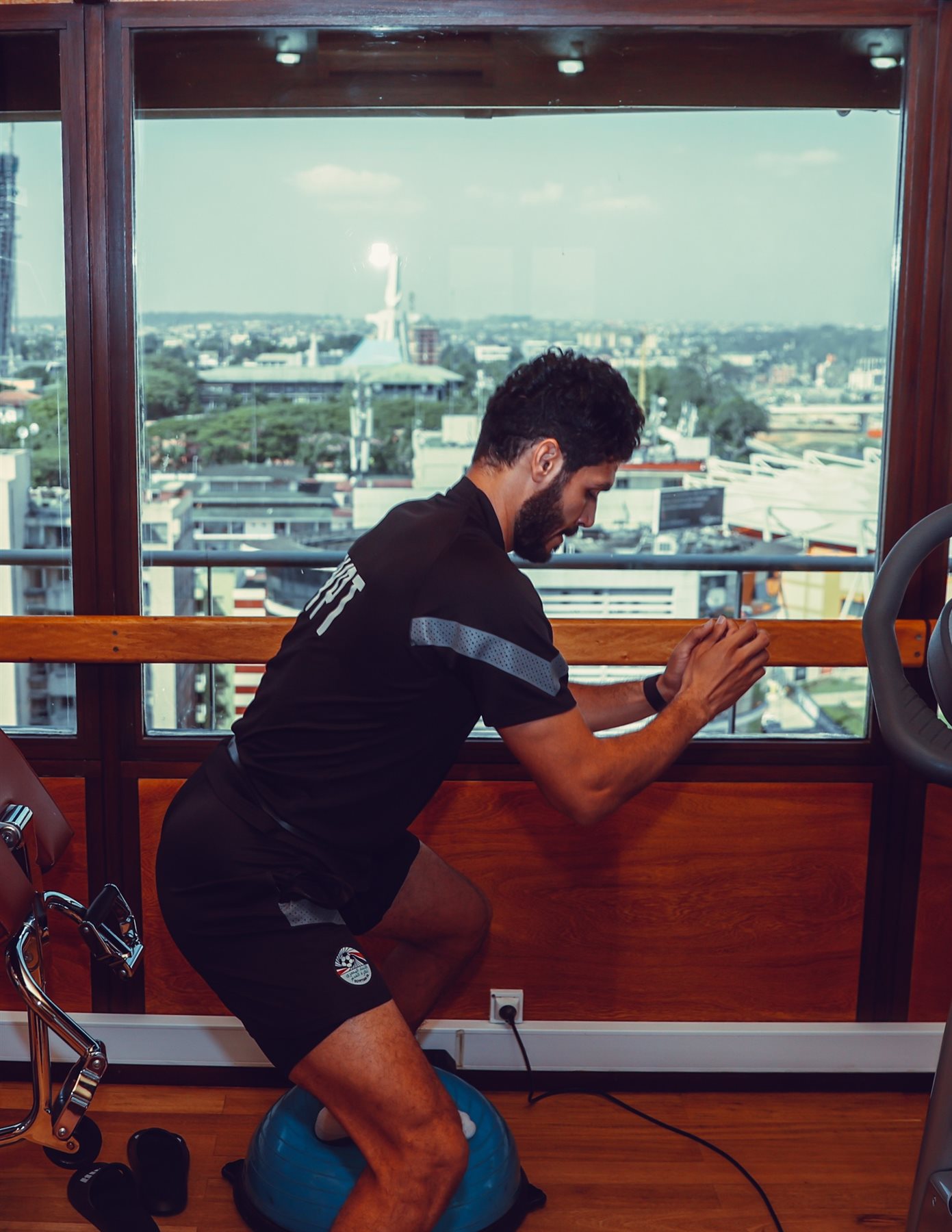 مران لاعبي منتخب مصر في الجيم (3)