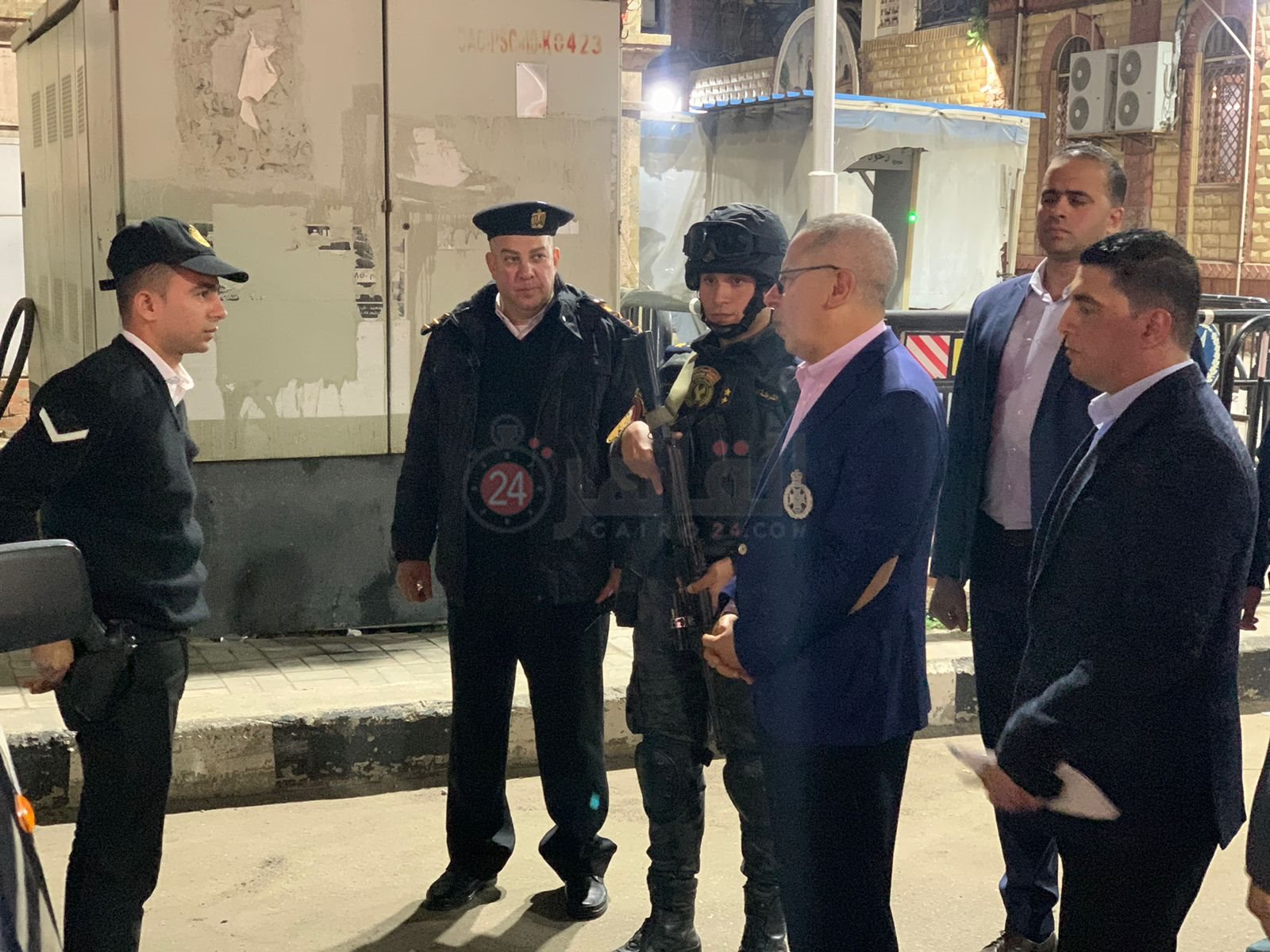 مدير أمن بورسعيد يشدد علي اليقظة خلال صلاة قداس عيد الغطاس