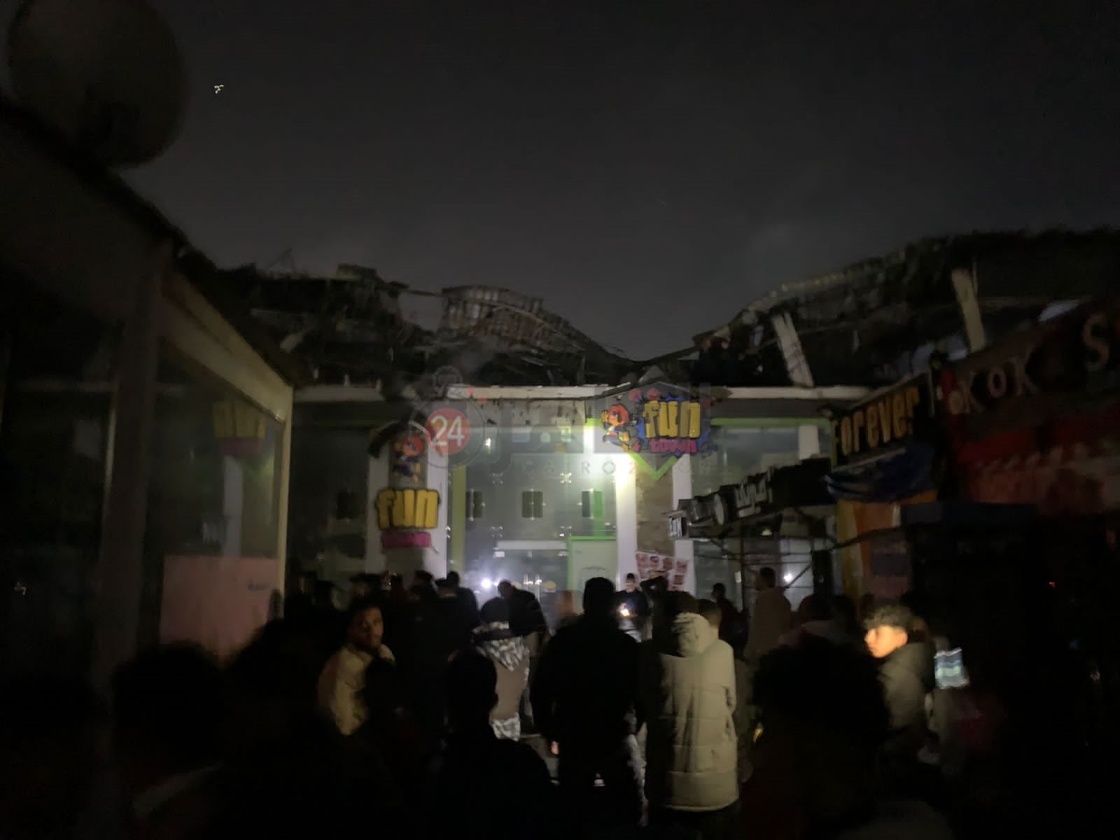 حريق مول هوليود ببورسعيد 