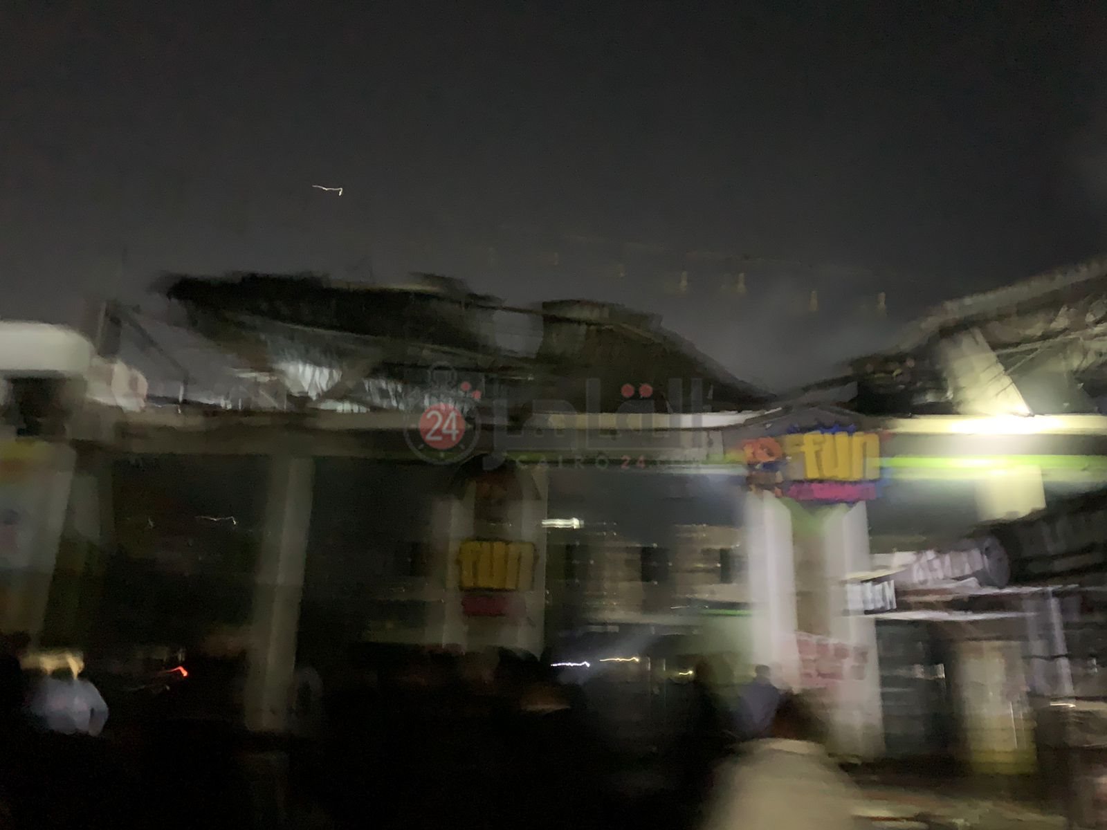 حريق مول هوليود ببورسعيد 