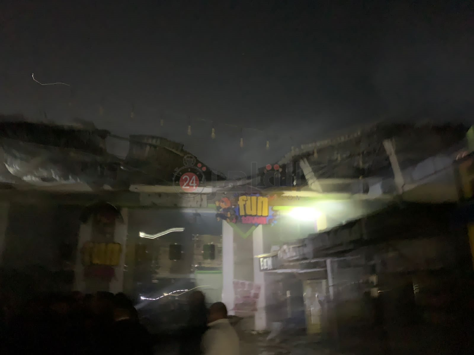 حريق مول هوليود ببورسعيد 