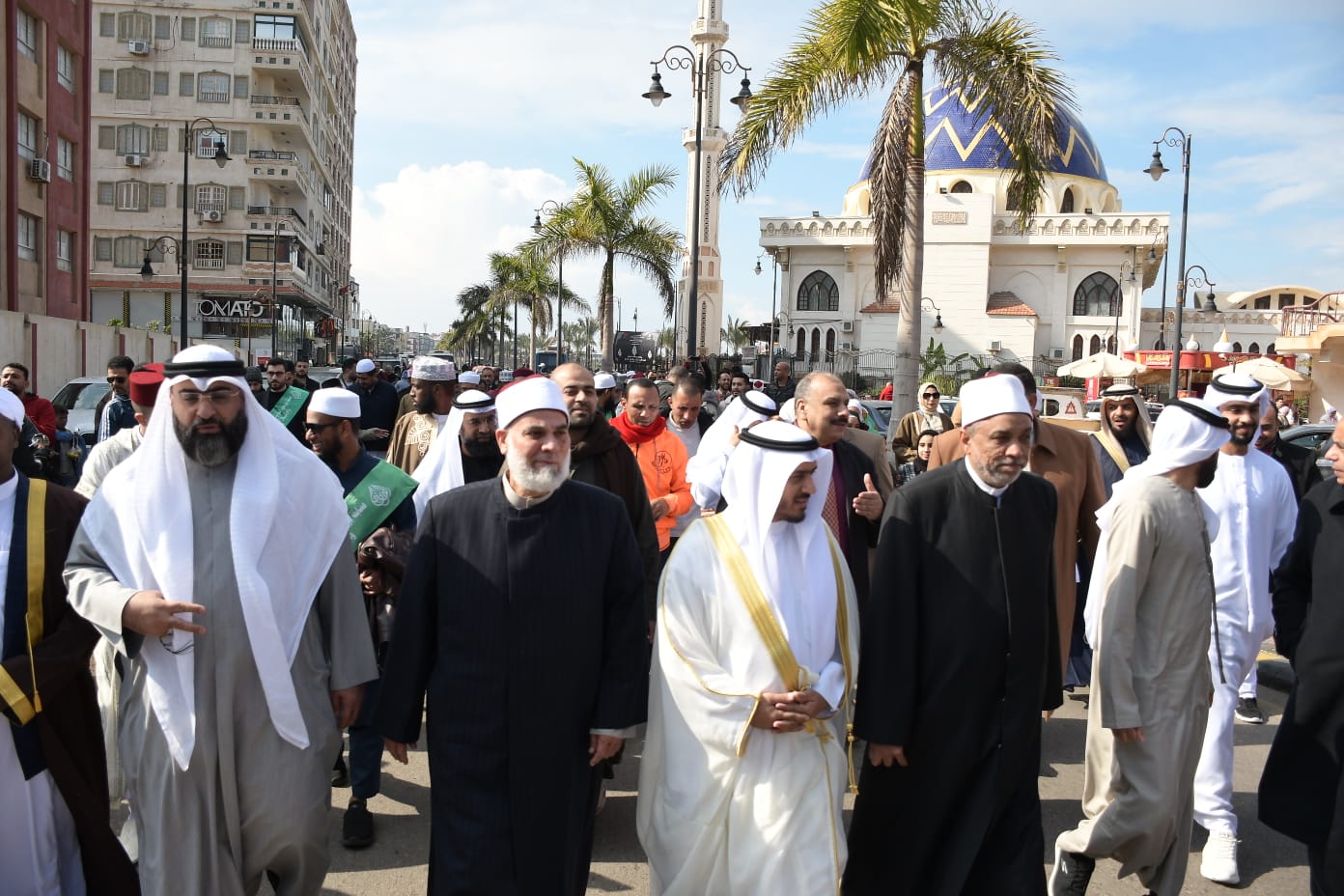 مسيرة للمشاركين بمسابقة بورسعيد الدولية للقرآن الكريم بشوارع بورسعيد