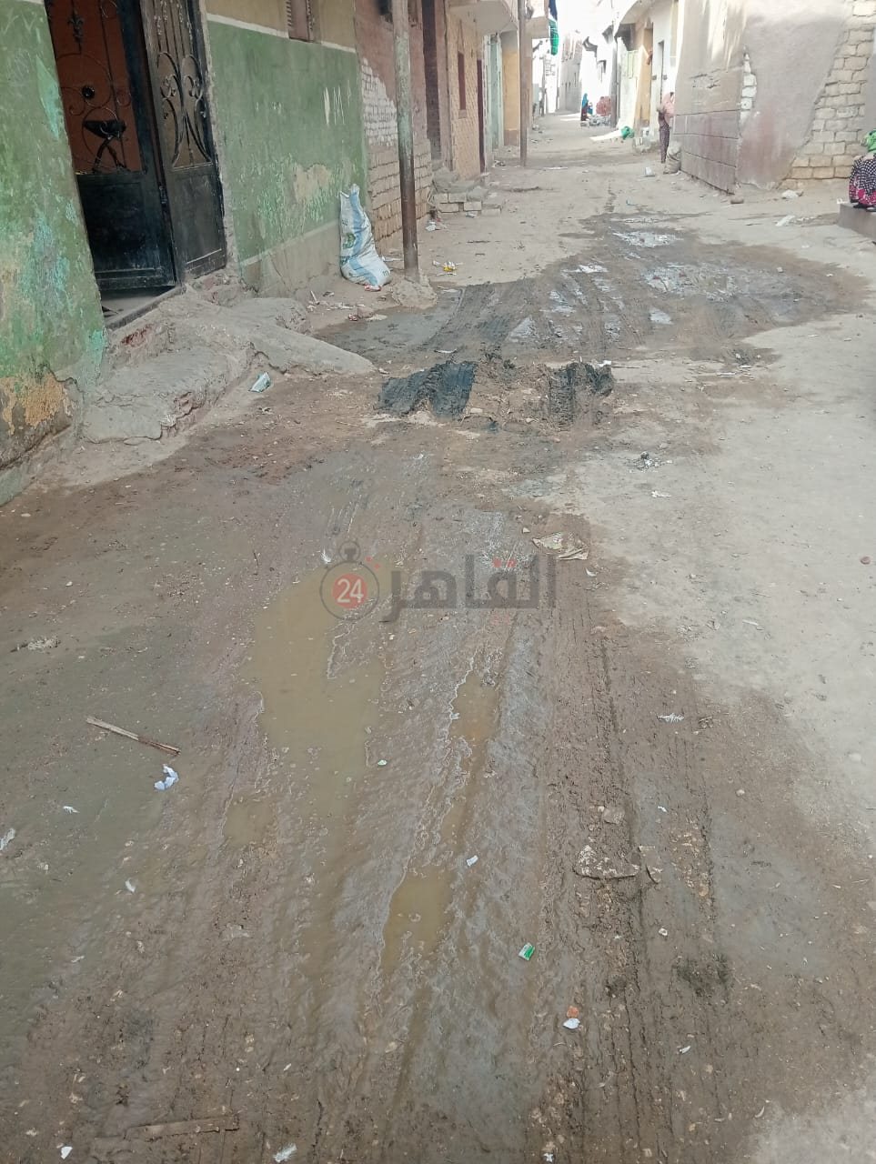 استغاثة من أهالي قري فانوس بمركز طاميه بالفيوم لعدم وجود صرف صحي