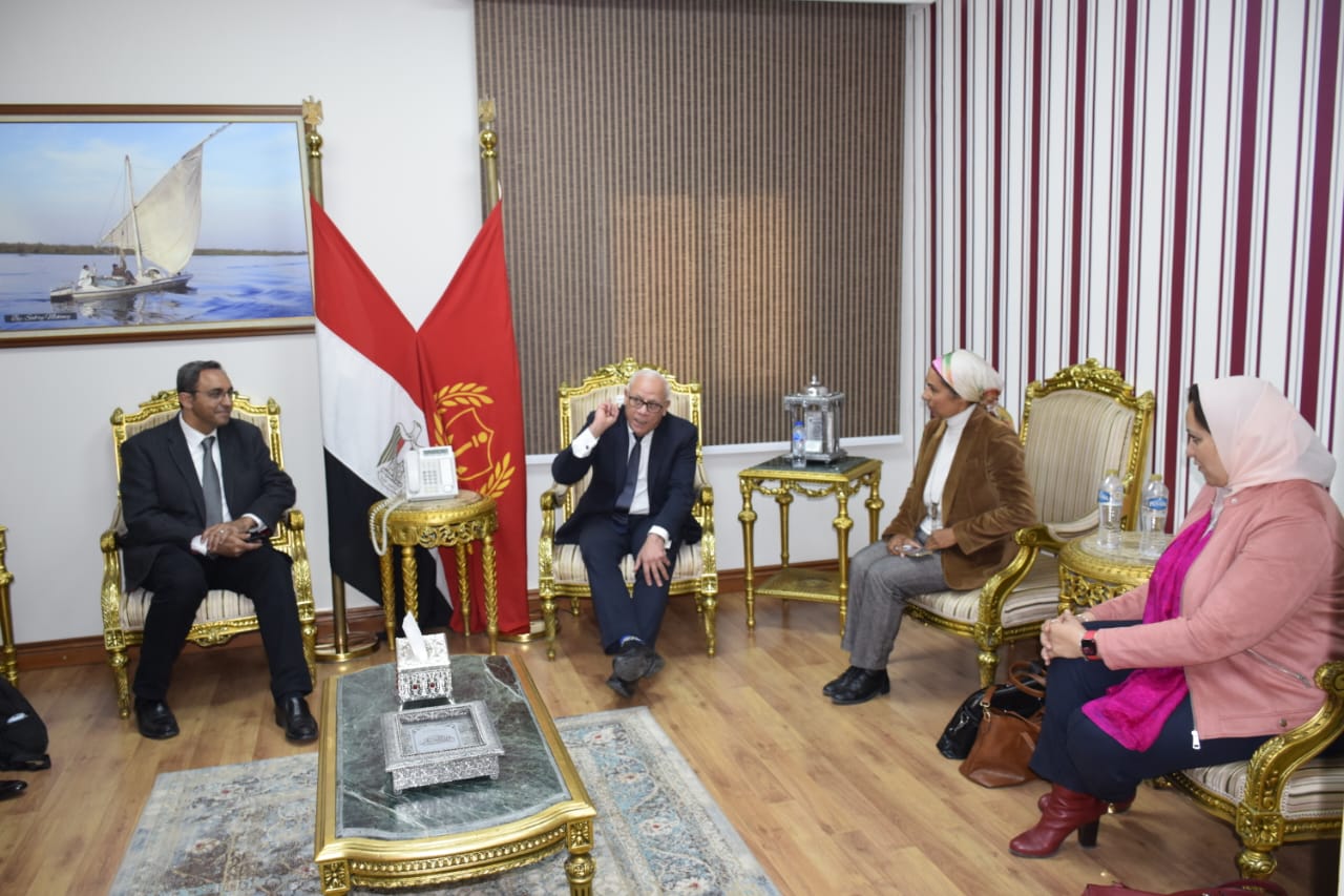 محافظ بورسعيد يفتتح ورشة العمل الاقليمية التوجيهية لتقديم الدعم الفني اللازم لاعداد أدلة ارشادية للهوية البصرية