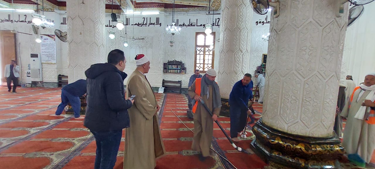 وكيل أوقاف الإسكندرية يتابع تجهيز المساجد لاستقبال شهر رمضان