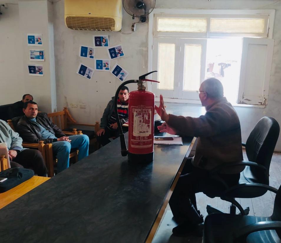 فعاليات الورشة التدريبية�لأعمال الصحة المهنية 