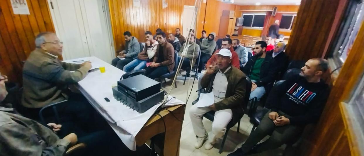 فعاليات الورشة التدريبية�لأعمال الصحة المهنية 