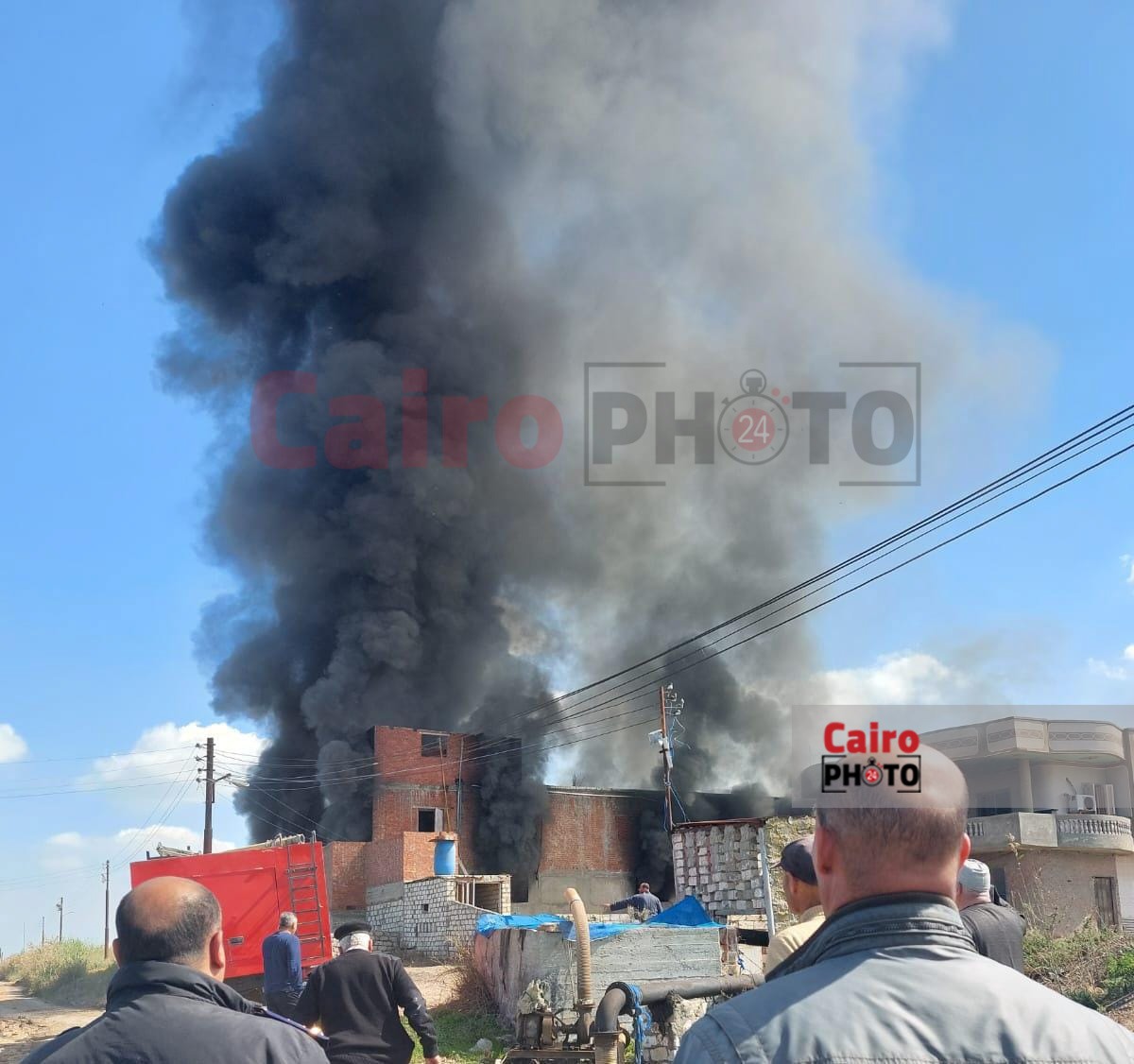 حريق مزرعة دواجن بكفر الشيخ 
