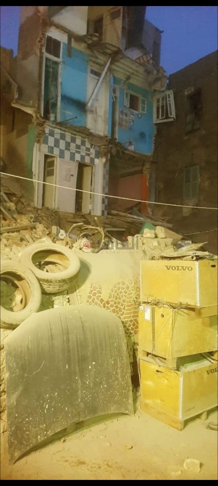 انهيار عقار بولاق أبو العلا