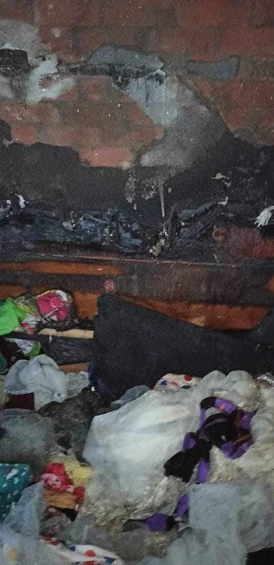 احتراق منزل في الفيوم 