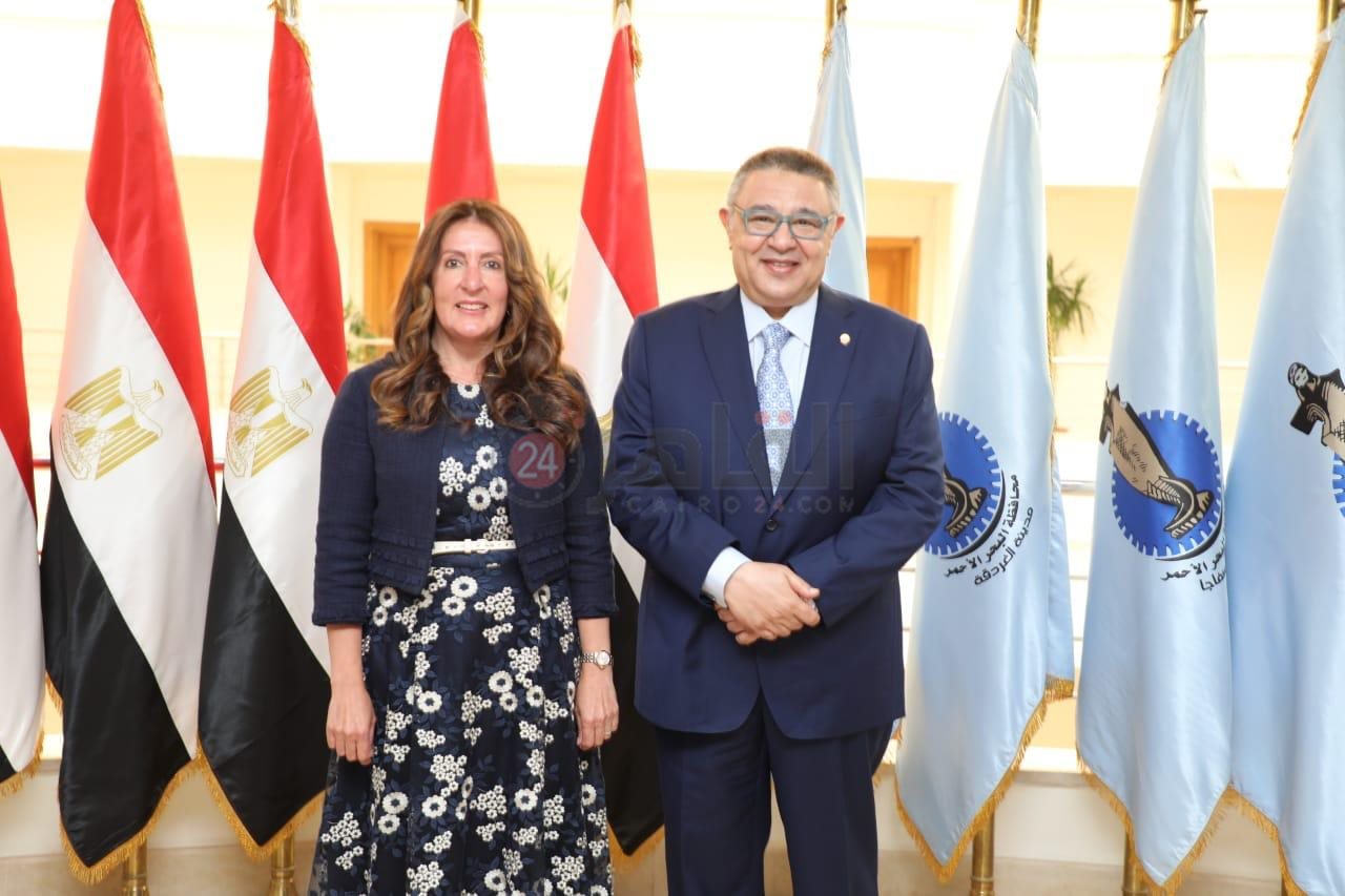 محافظ البحر الأحمر والسفير الأمريكية