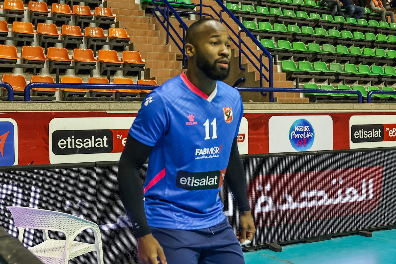 مباراة طائرة الأهلي والنصر الليبي (5)