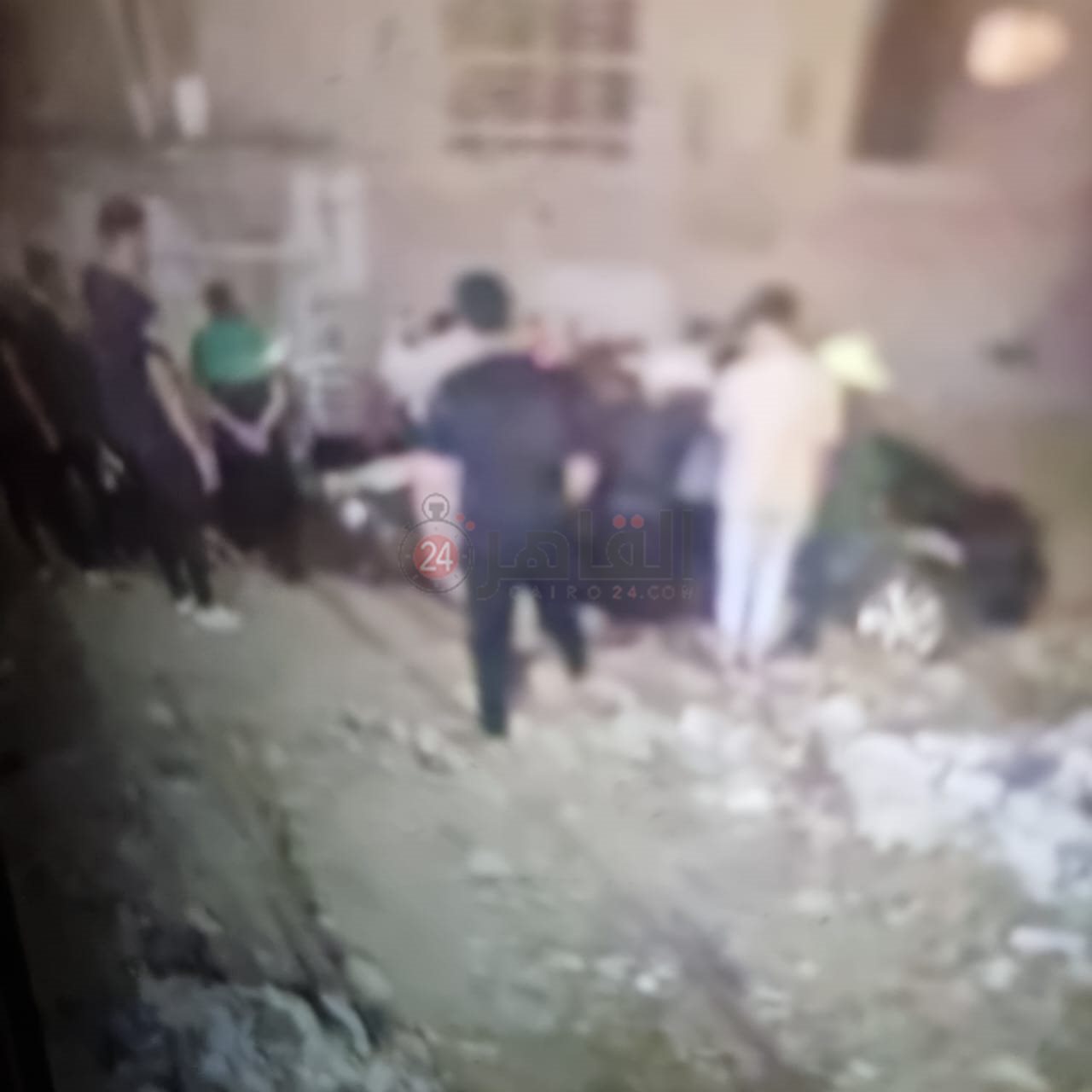 حادث سير سيارة طائشة بحدائق الاهرام