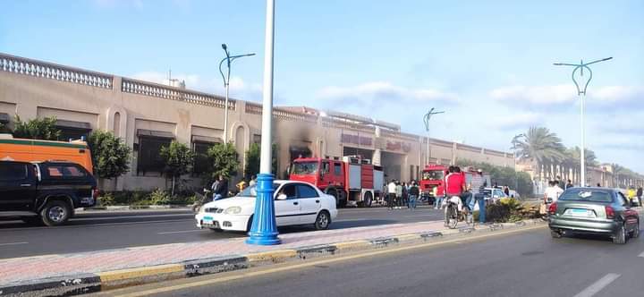 حريق قرية الفيروز ببورسعيد 