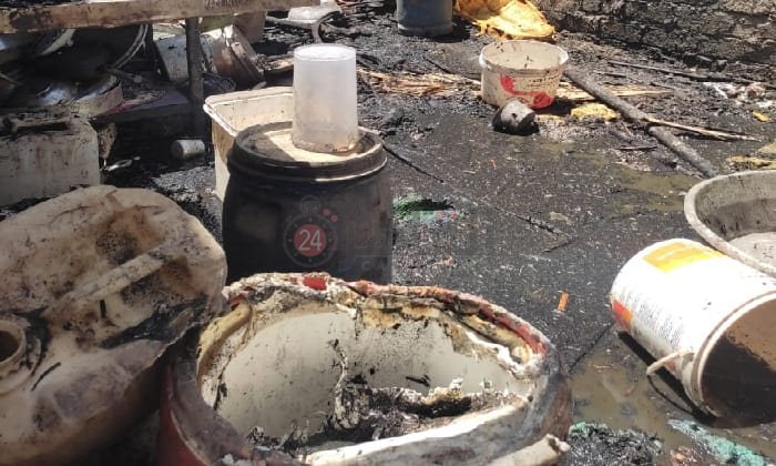 حريق منزل بالفيوم 