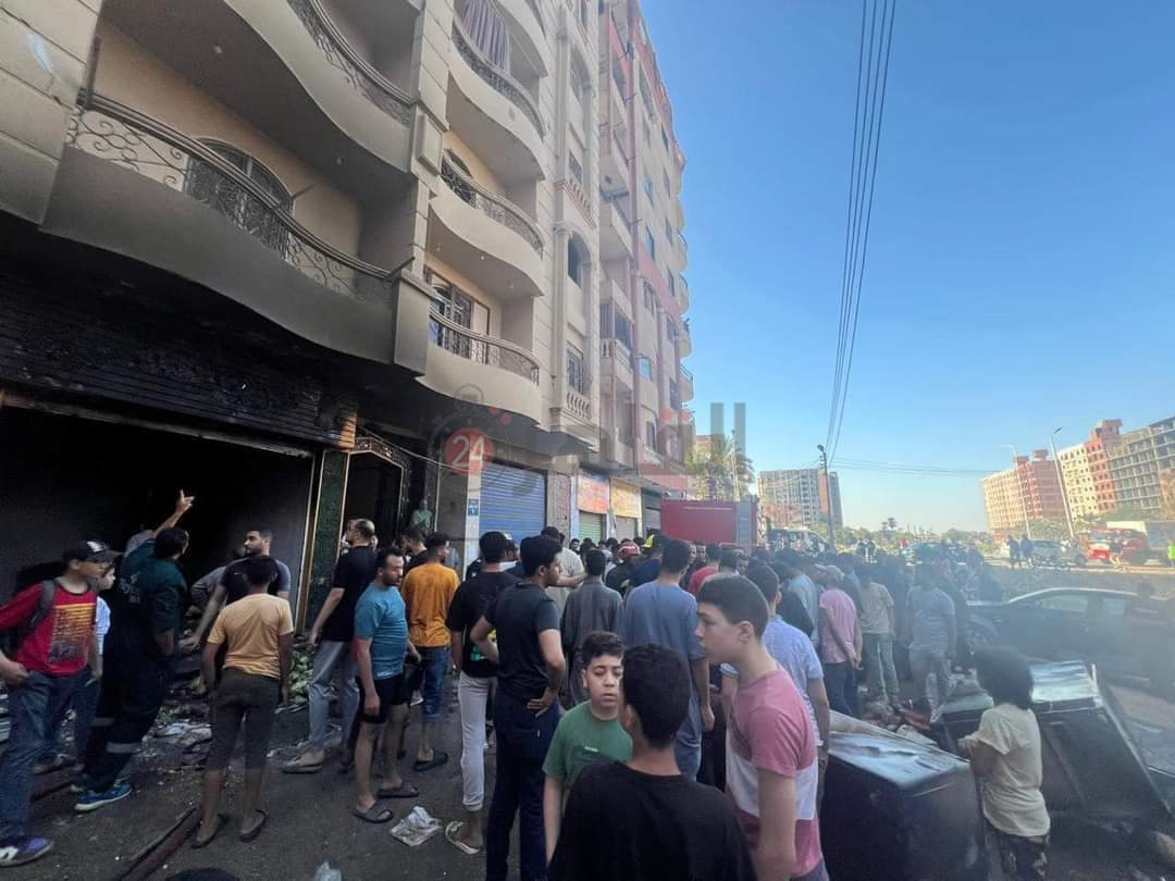  حريق مطعم بالفيوم