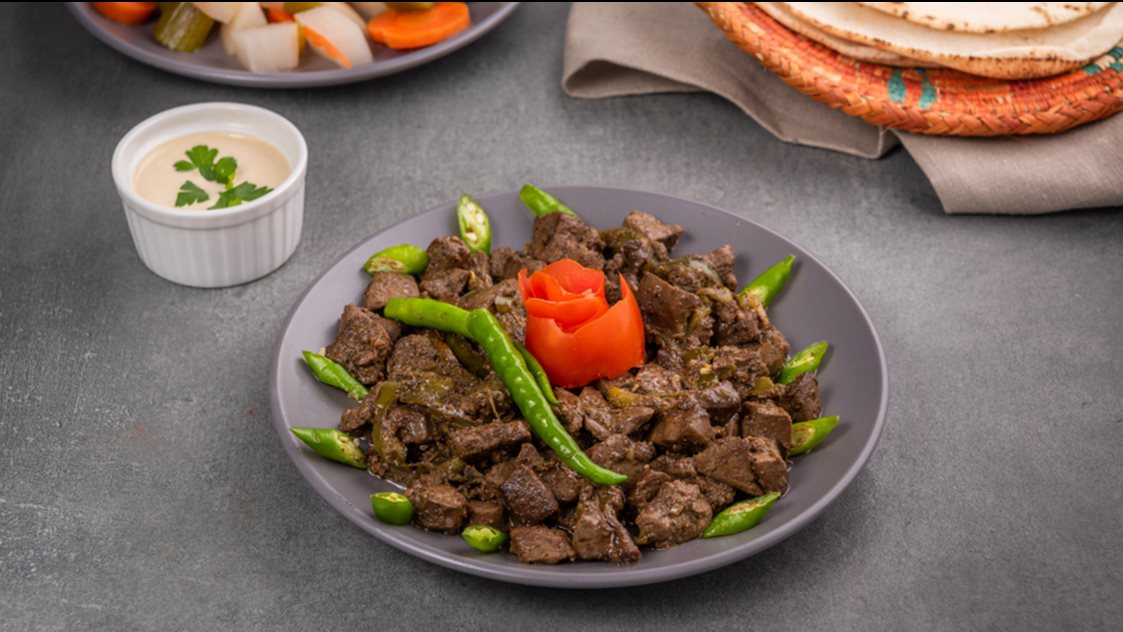 طريقة عمل الكبدة بالثوم