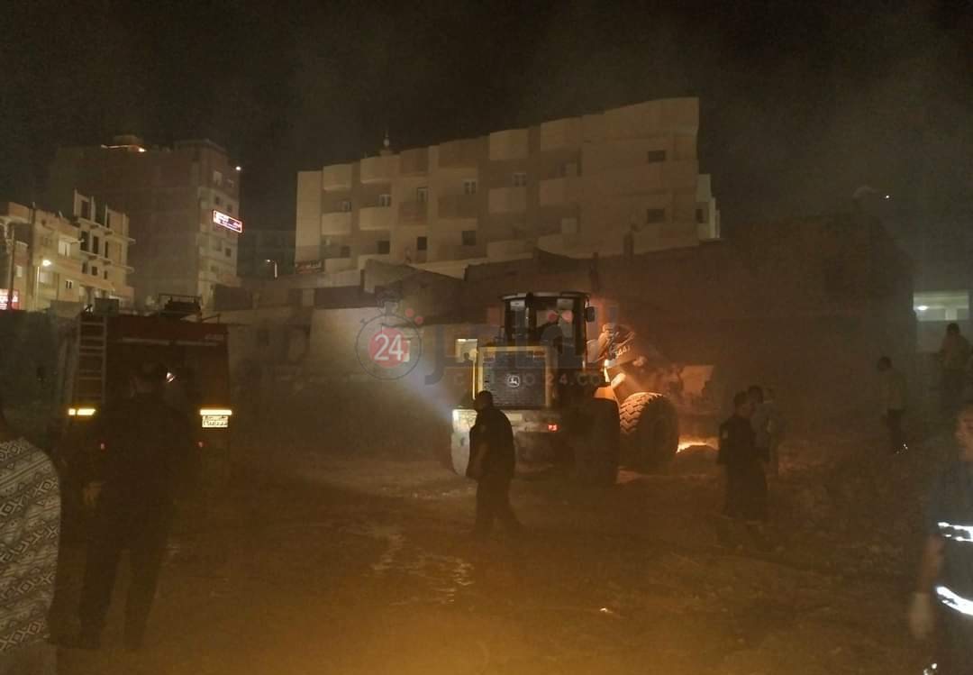 حريق في الفيوم