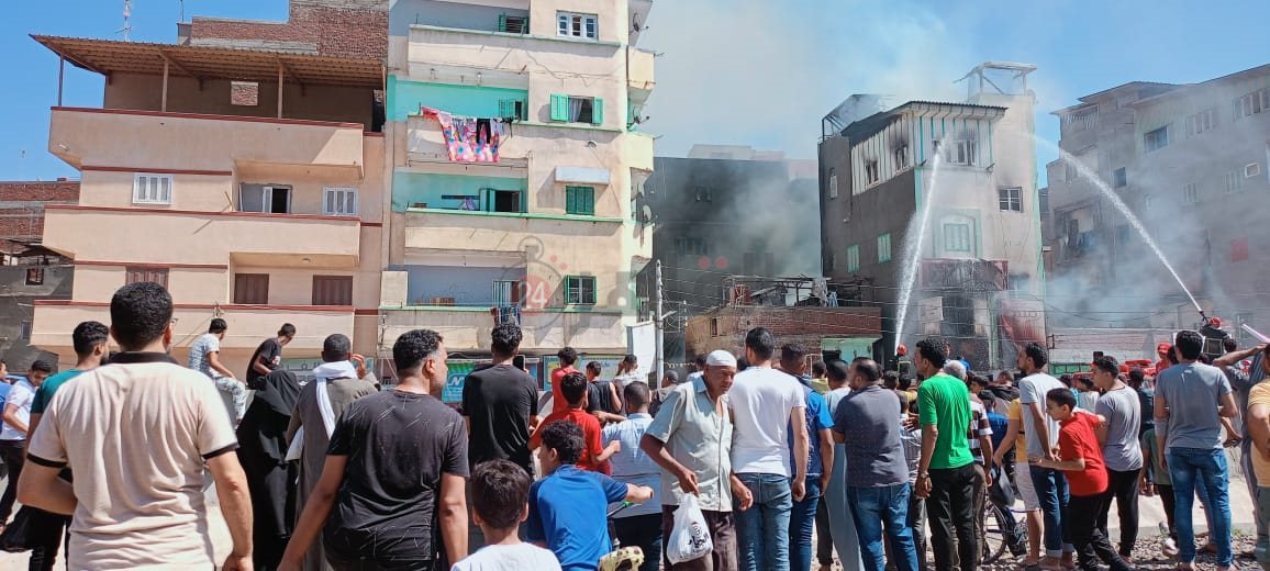حريق بدمياط- تصوير نرمين سعد