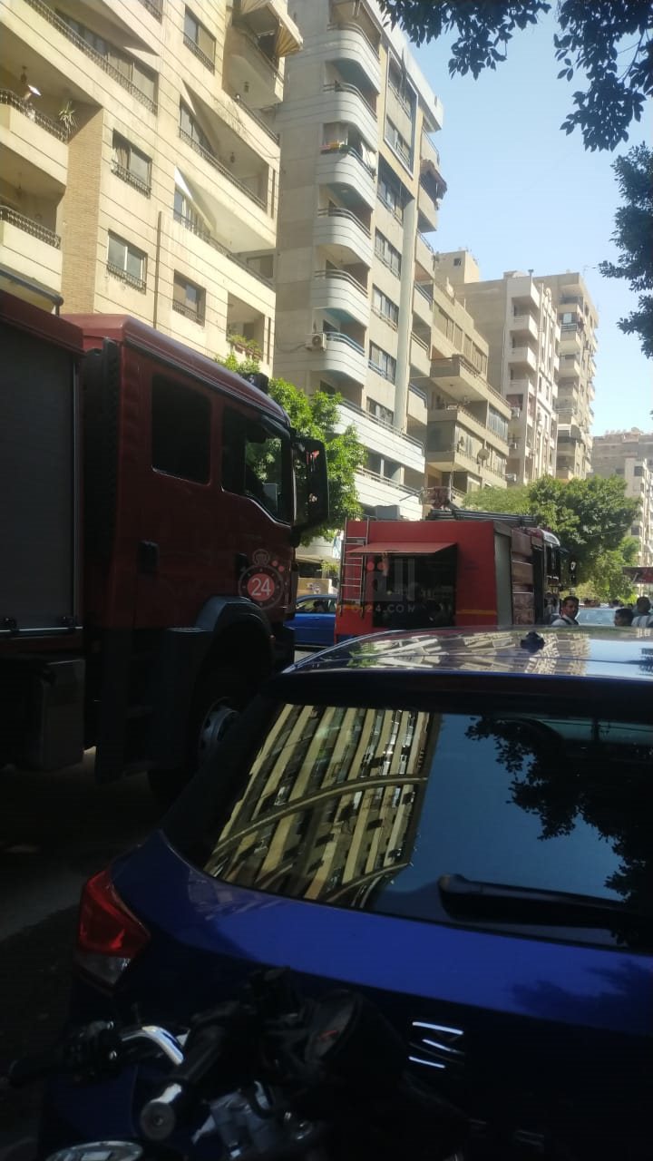 حريق بمدينة نصر 