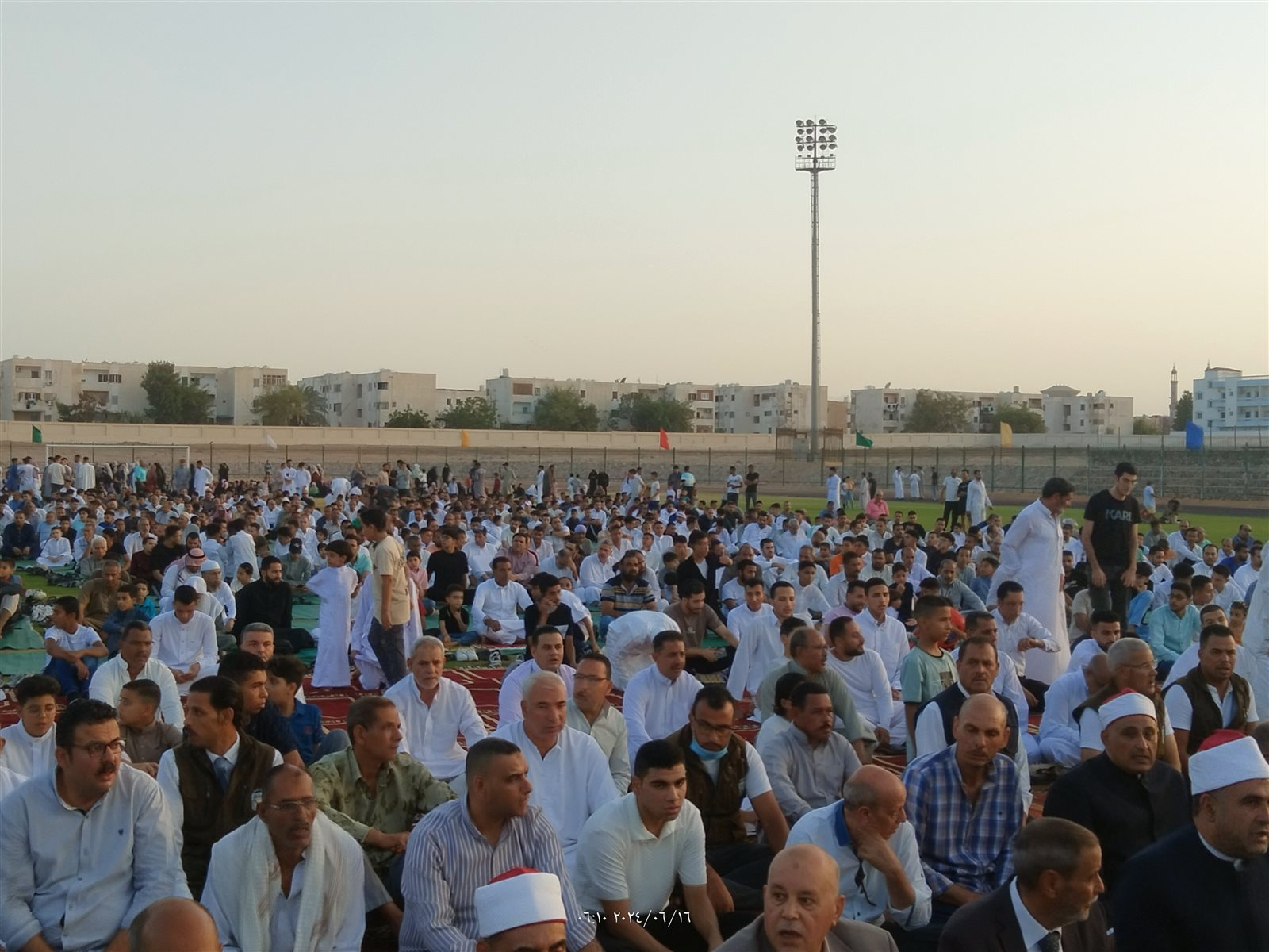  صلاة العيد باستاد طور سيناء 