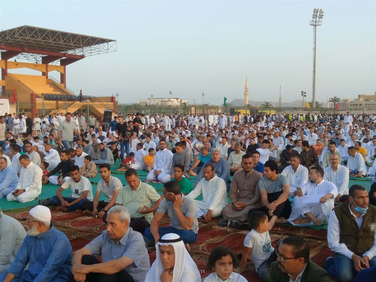  صلاة العيد باستاد طور سيناء 