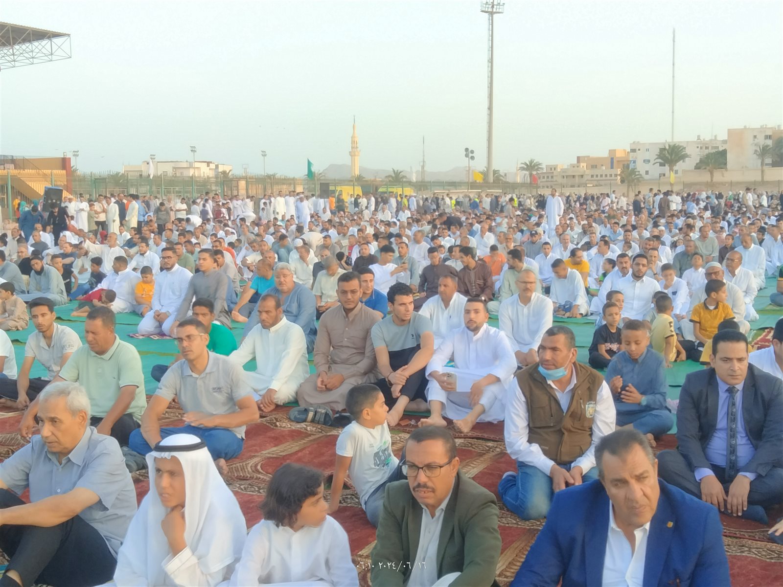  صلاة العيد باستاد طور سيناء 