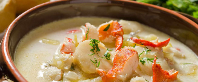 خطوات تحضير شوربة السي فود بالكريمة