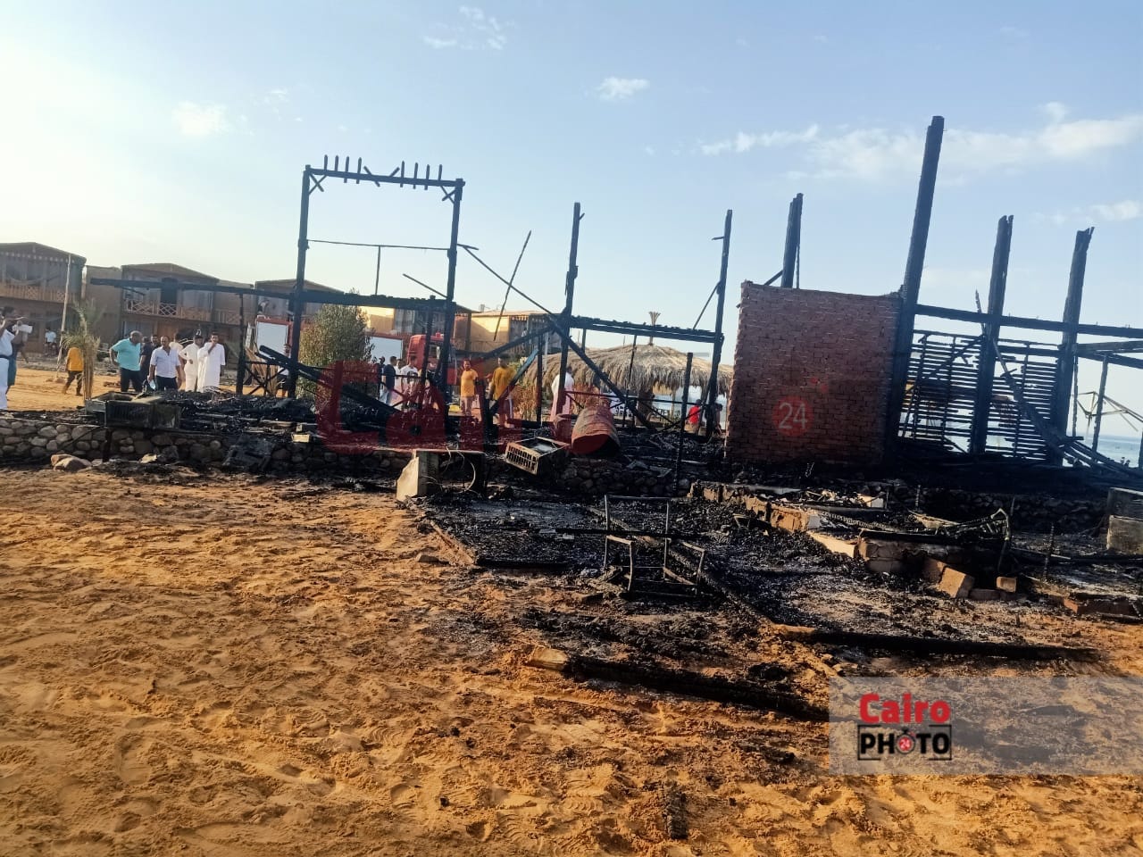 حريق مخيم مدينة نويبع