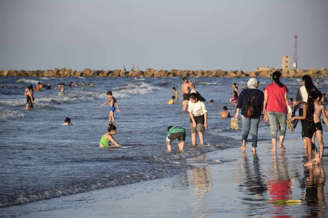 شاطئ بورسعيد في عيد الأضحي 