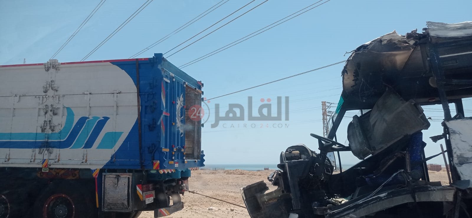 إصابة 3 أشخاص في تصادم أتوبيسين وسيارة بسفاجا