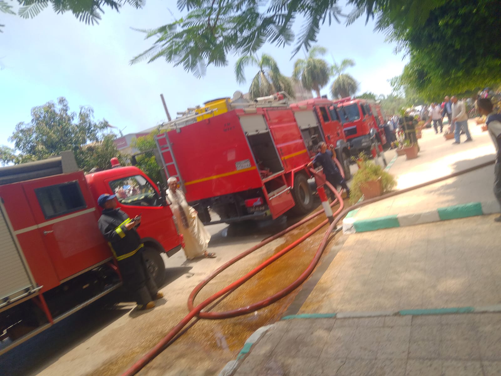 حريق كلية الطب 