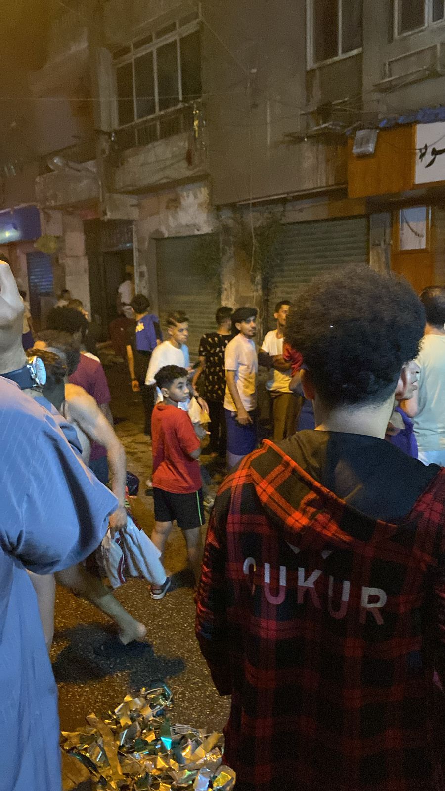 حريق ارض اللواء