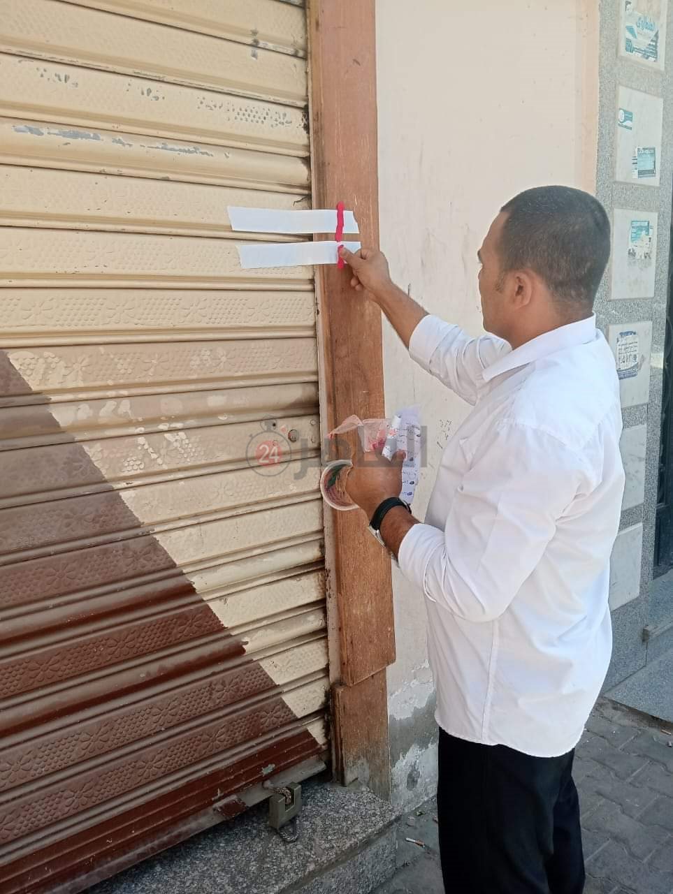 غلق وتشميع سوبر ماركت أبلكيشن طلبات بمدينة نصر