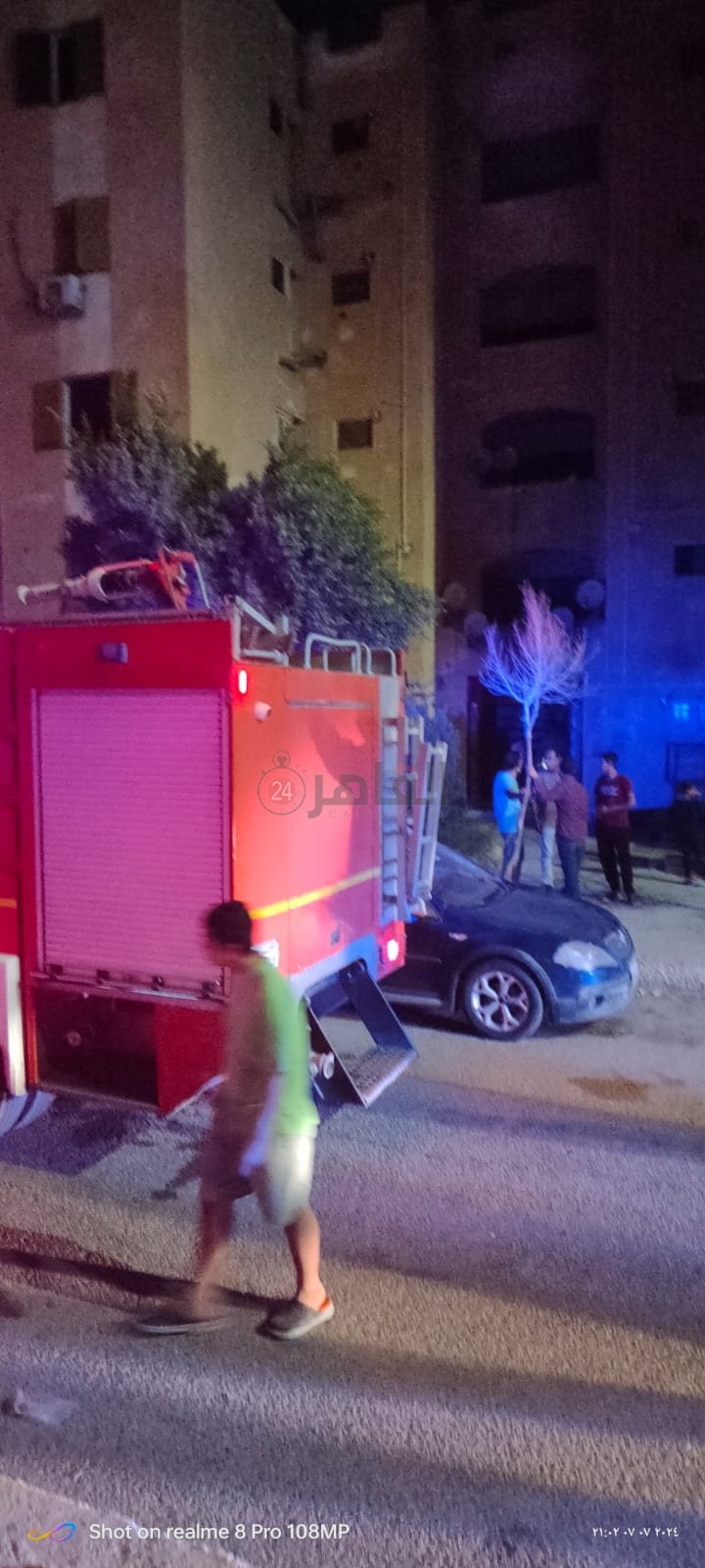 حريق بعقار في 6 أكتوبر