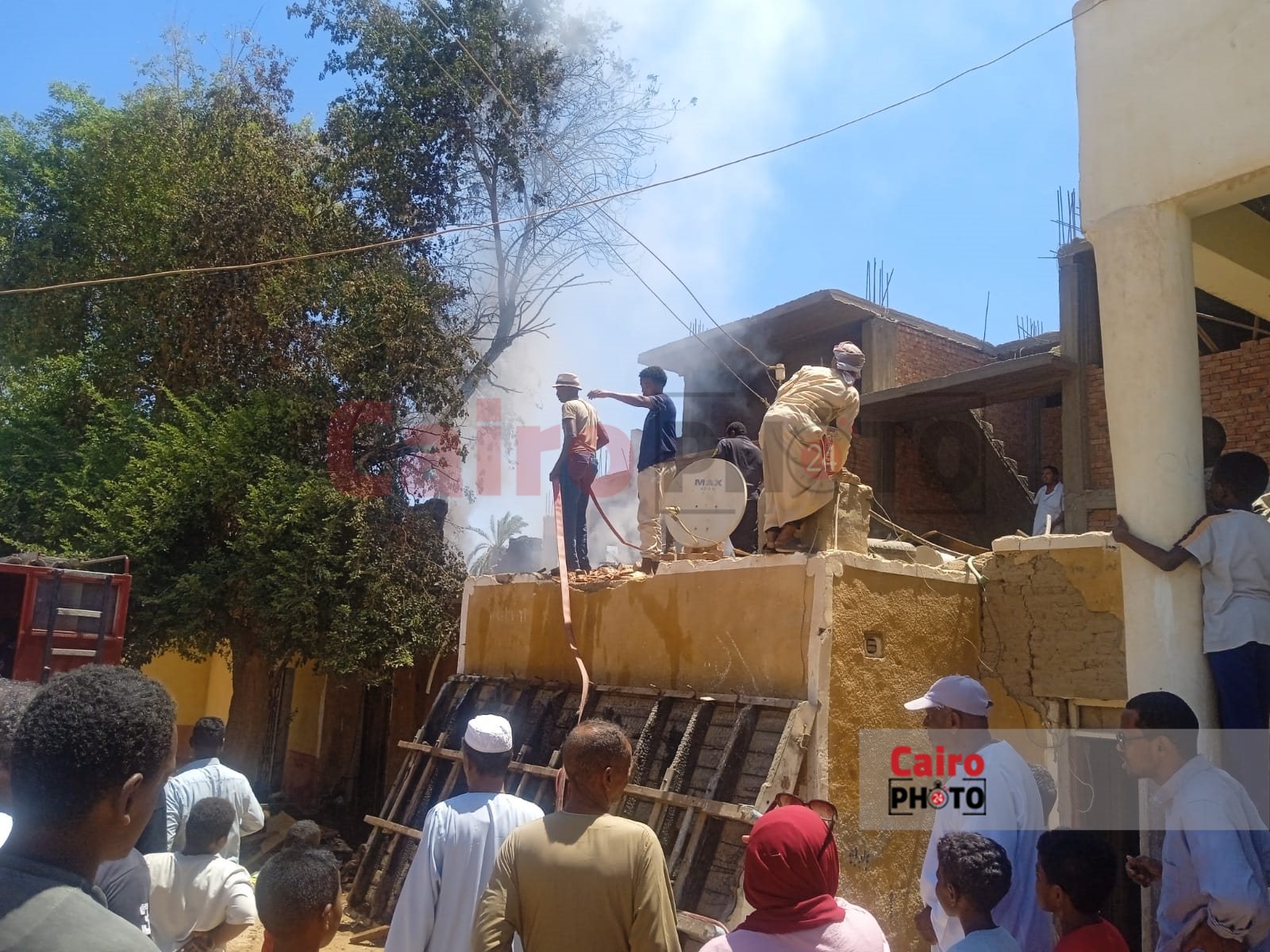  حريق مخزن مواد غذائية بالقاهرة