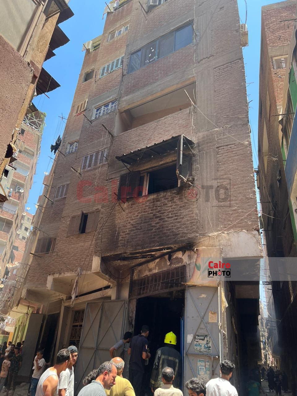  حريق مخزن مواد غذائية بالقاهرة